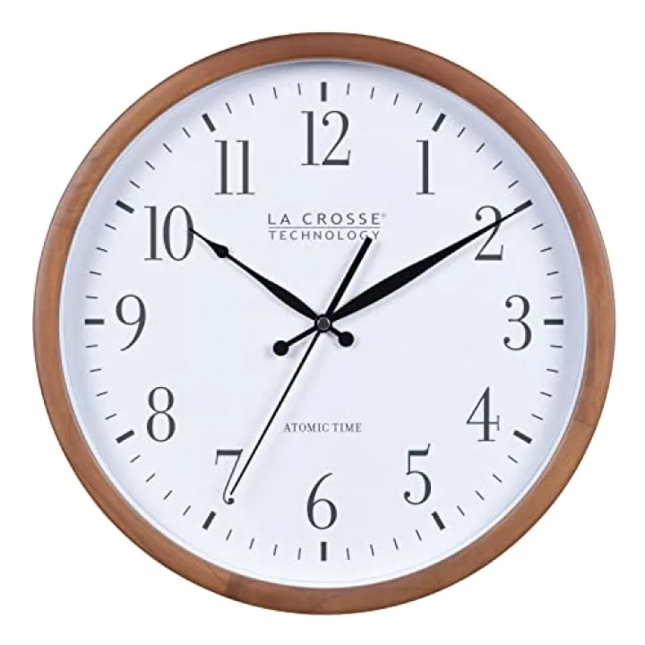 404-50447-INT 32,5 cm Atomik Ceviz Analog Duvar Saati