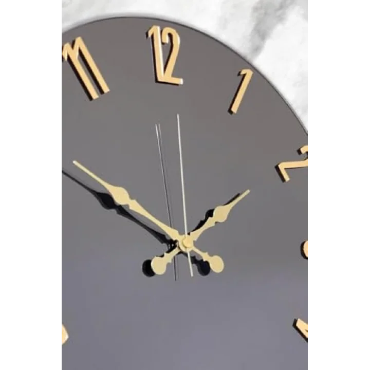41 Cm Gerçek Ayna Pleksi Rakam Dekoratif Duvar Saati