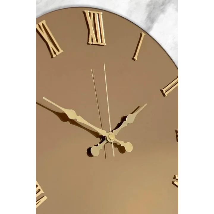41 Cm Gerçek Ayna Pleksi Rakam Dekoratif Duvar Saati
