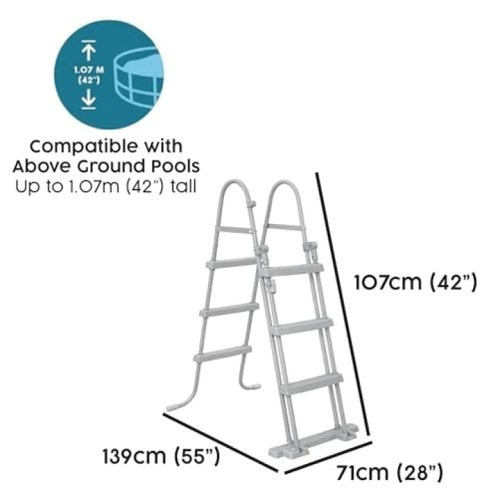 42/1.07 m Flip & Lock Havuz merdiveni