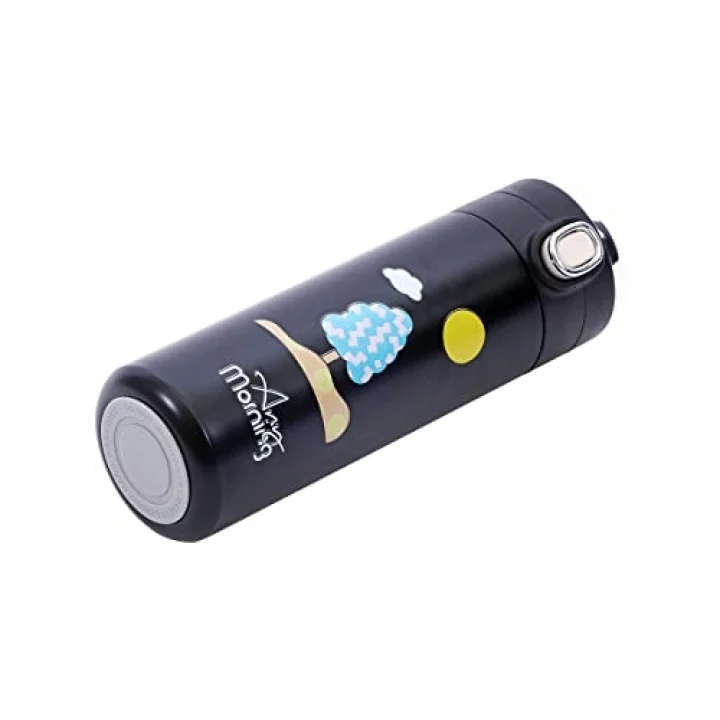 420 ml Paslanmaz Çelik Termos, Sızdırmaz, Vakumlu, Siyah SK22017
