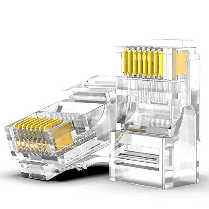 4220 100 Adet RJ45 Jack Cat5 İnternet Kablo Kablosu Ucu Konnektör Connector
