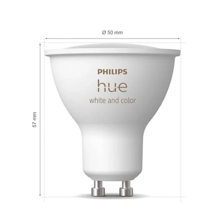 4.2W Renkli Akıllı Spot Ampul GU10 Bluetooth uyumlu, Alexa, Apple Home ve Google Assistant ile sesli kontrol - 25.000 Saat Ampul Kullanım Ömrü