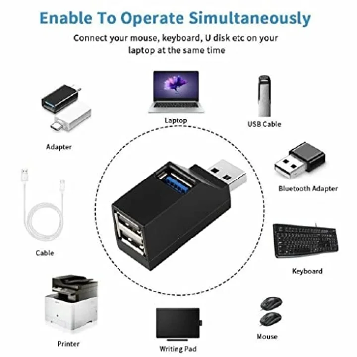 4422 USB Hub 3 Port 2.0 3.0 Çoklayıcı Switch