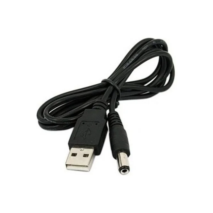4463 Usb To Dc 5.5 2.1mm Kalın Power Güç Çevirici Adaptör Kablosu