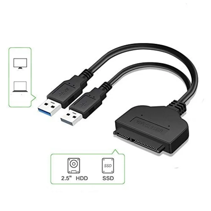 4537 Usb 3.0 2.5 Inç Sata Ssd Hdd Hard Disk Çevirici Dönüştürücü Adaptör Kablosu