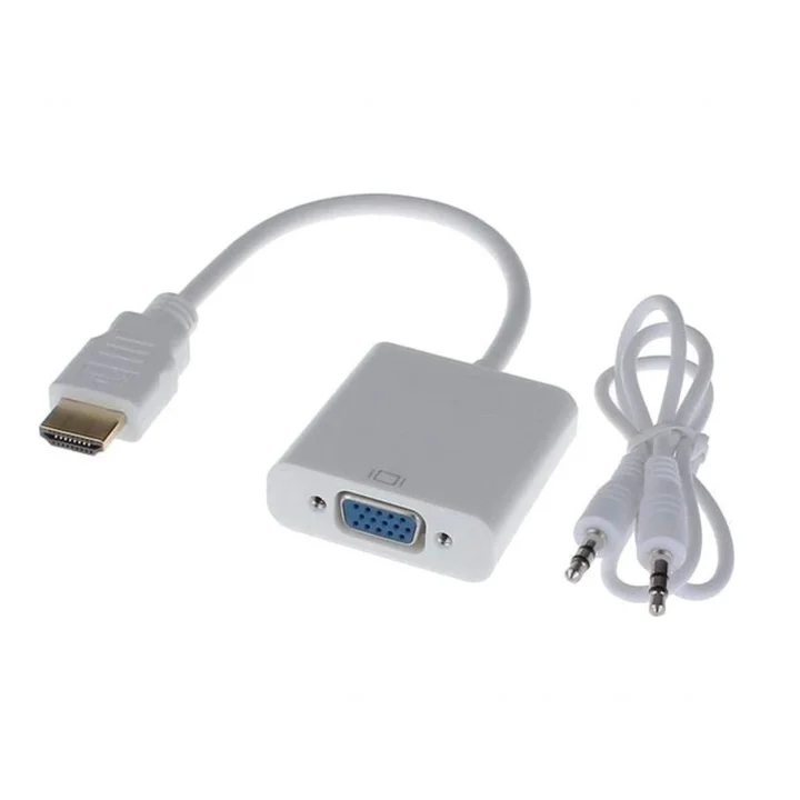 4548 HDMI to VGA Dönüştürücü Adaptör Kablosu (Ses Destekli)