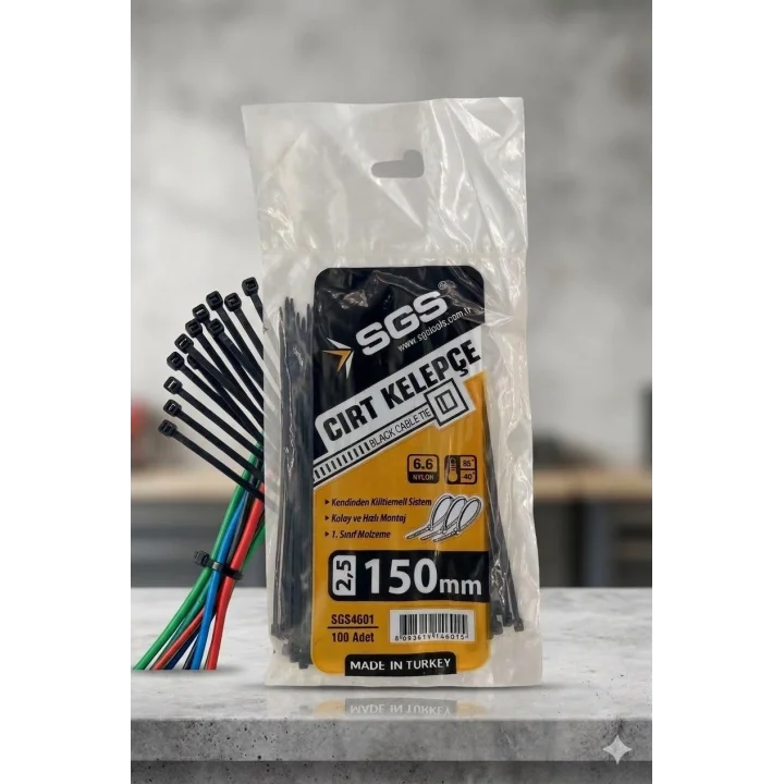 4601 Cırt Kelepçe 2.5X150 Siyah 100 Lü Paket