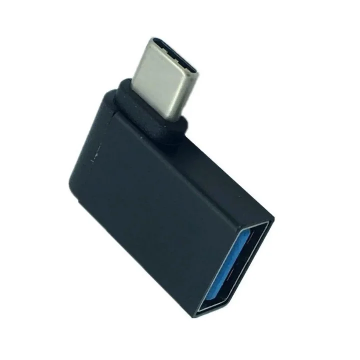 4658 Type C 3.1 To Usb 3.0 Şarj 90 Dirsek Köşe Çevirici Dönüştürücü Adaptör