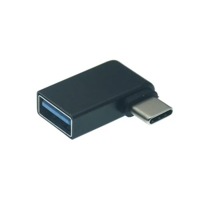 4658 Type C 3.1 To Usb 3.0 Şarj 90 Dirsek Köşe Çevirici Dönüştürücü Adaptör