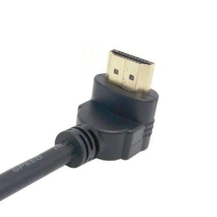 4666 Hdmi Dişi Erkek Uzatma 90 Derece Dirsek Kablosu 0.5 Metre