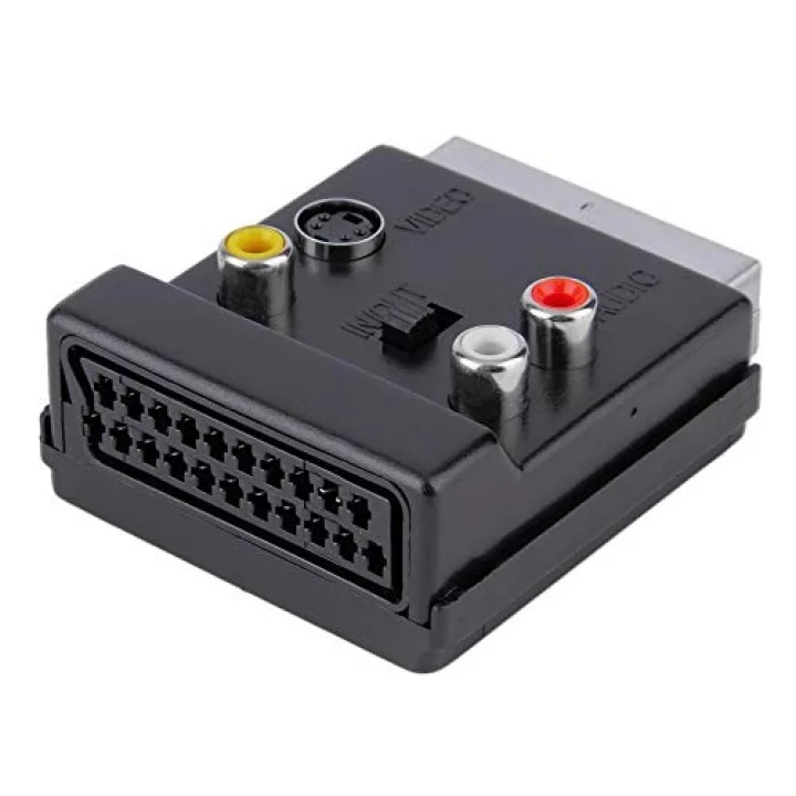 4816 Scart To Rca Tos Av Skart Çevirici Dönüştürücü S-video Adaptör