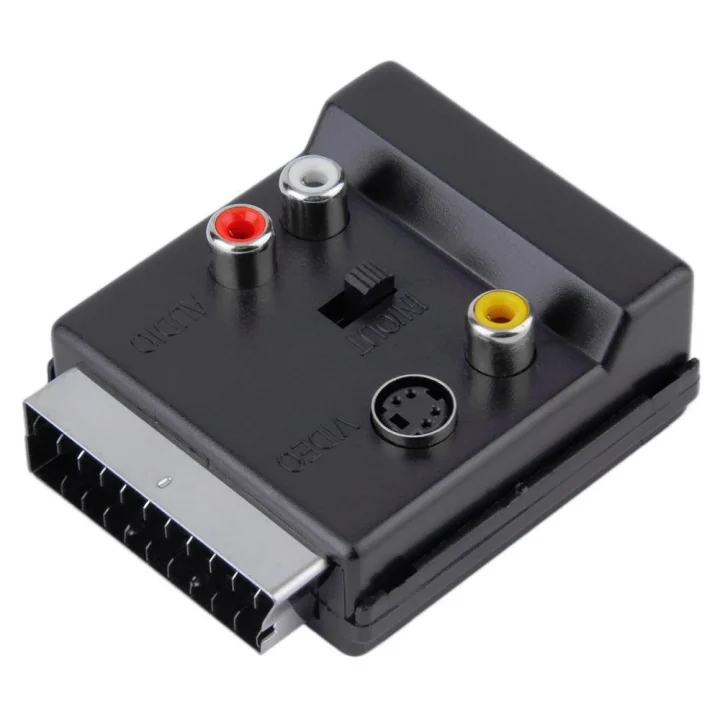 4816 Scart To Rca Tos Av Skart Çevirici Dönüştürücü S-video Adaptör