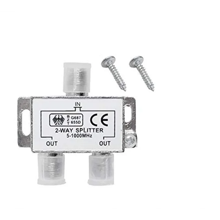 4818 2 li Uydu Çanak Splitter Kablo TV Rg6 Anten Çoklayıcı Dağıtıcı