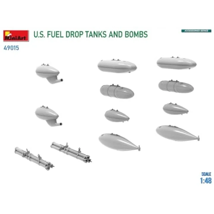 49015 1:48 ABD Yakıt Atılan Tank ve Bombaları