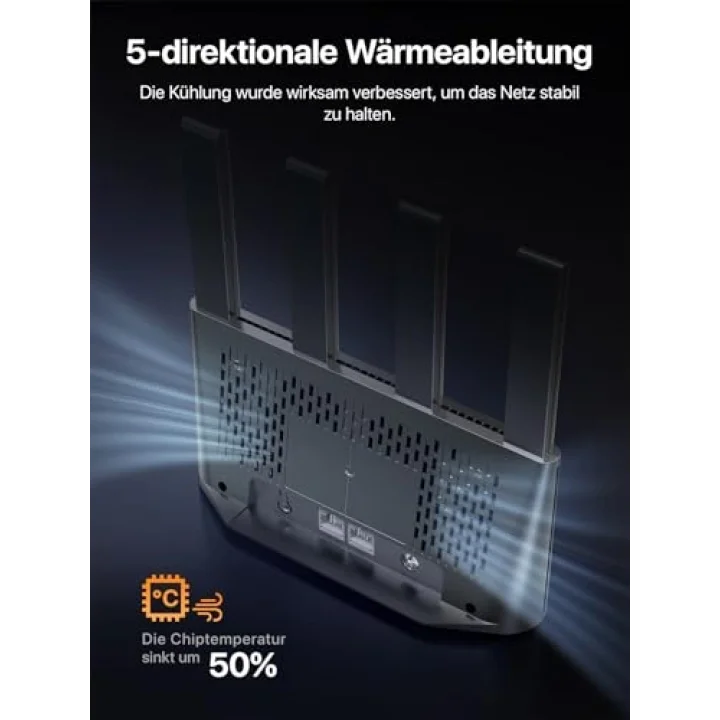 4G08 AC1200 Çift Bantlı Wi-Fi 4G+ LTE Yönlendirici
