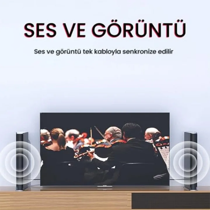 4K 30Hz DisplayPort to HDMI Dönüştürücü Kablo 1.5 Metre