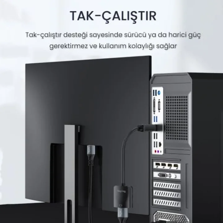 4K 30Hz Mini DisplayPort (DP) to HDMI Çevirici Dönüştürücü