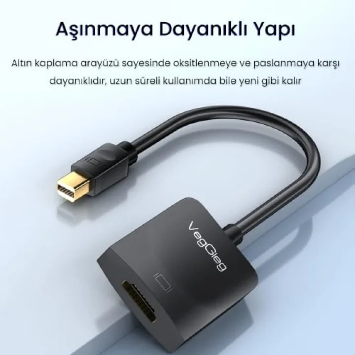 4K 30Hz Mini DisplayPort (DP) to HDMI Çevirici Dönüştürücü