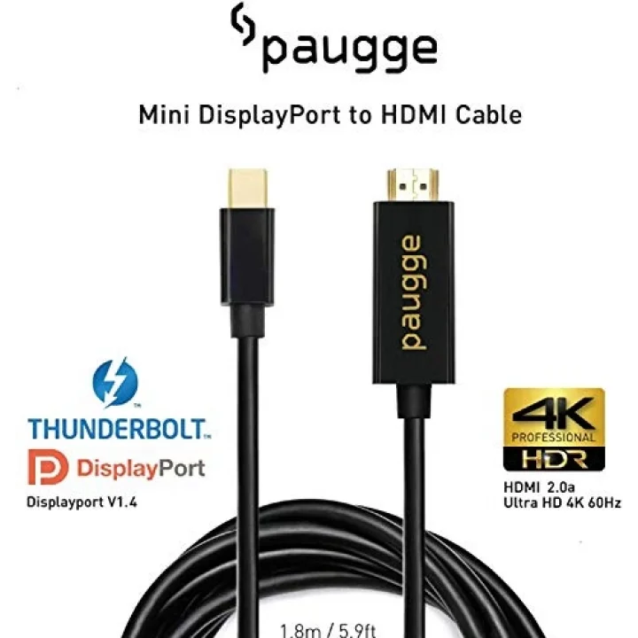 4K 60Hz HDR HDCP 2.2 Destekli Mini Displayport to HDMI Kablo (MDP14HD20A-PRO)