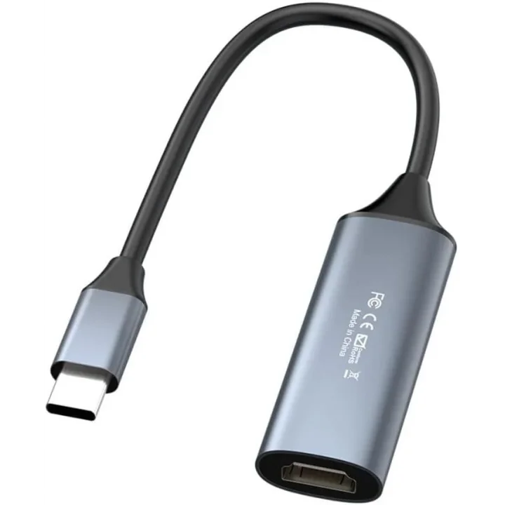 4K USB C 2.0 Type-C Video Capture Görüntü Yakalama Adaptörü Usb 4K 30Hz Akış Öğretim Video Konferans veya Canlı Yayın için Oyun Yakalama Kartı (HDMI aktarma için Kullanılmaz)