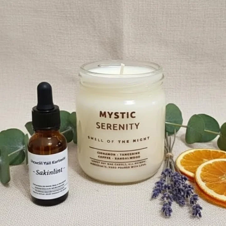 4’lü Premium Soya Mumu Seti | Calm Reflections, Wildwood Secrets, Mystic Serenity, Lovers Hill | 7 oz Cam Kavanoz | 40+ Saat Yanma | Doğal, Paraben İçermez, Hediye Seti