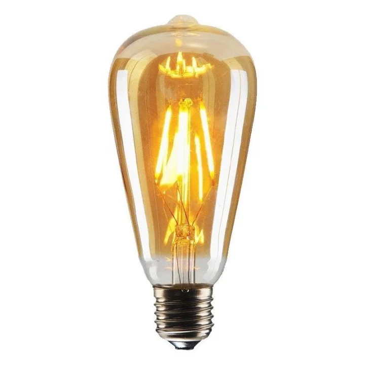 4W Dim Rustik Led Ampul Sarı Işık Armut Edison Ampul