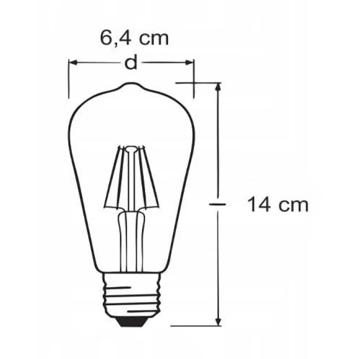 4W Dim Rustik Led Ampul Sarı Işık Armut Edison Ampul