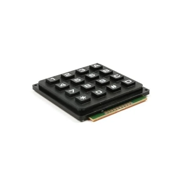 4x4 Telefon Stili Matrix Keypad Siyah Tuş Takımı