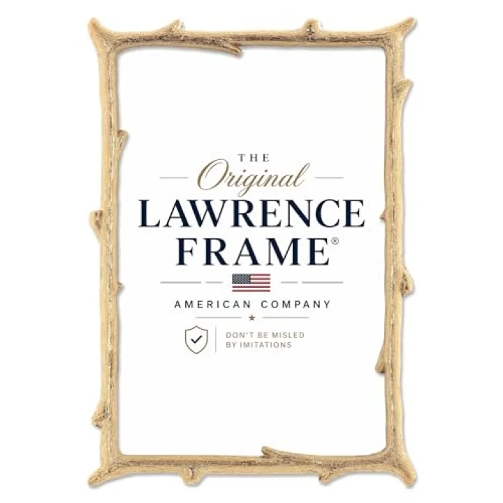 4x6 Gold Metal Picture Frame with Natural Branch Design