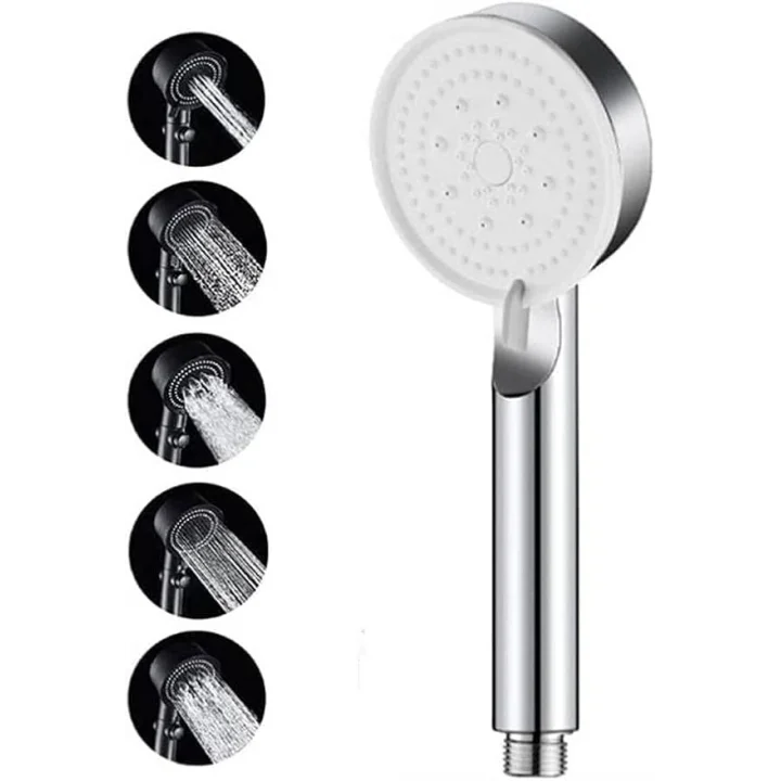 5 Fonksiyonlu Ayarlanabilir Yüksek Basınçlı Masaj Etkili Duş Seti, Turbo Fan Lite Duş Seti Chrome