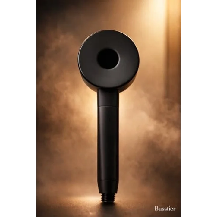 5 Fonksiyonlu Orta Delikli Yuvarlak Duş Başlığı, Masaj, Yağmurlama, Tazyikli Basınçlı, Su Tasarruflu, Kolay Temizlenebilir, Modern Ergonomik Tasarım, Lüks Banyo Duş Başlığı, Tüm Duş Sistemler