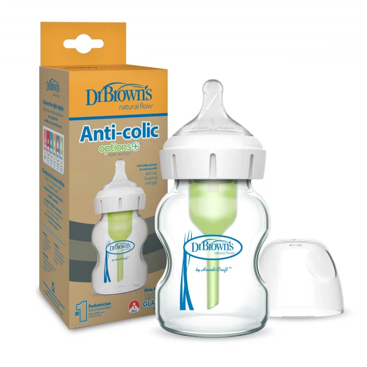 5 oz/150 ml Geniş Ağız Cam Biberon, Tekli Paket (51700)