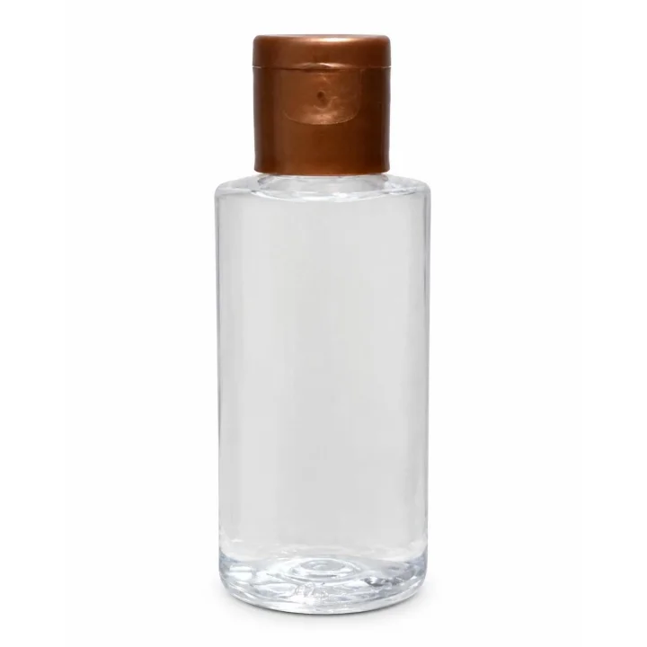 50 Adet 50 ML Boş Plastik Şişe OM62 Bronz Kapak