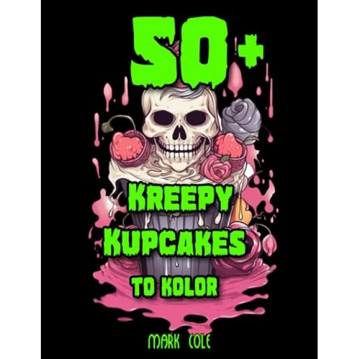 50+ Kreepy Kupcakes To Kolor: 50 Plus Designs