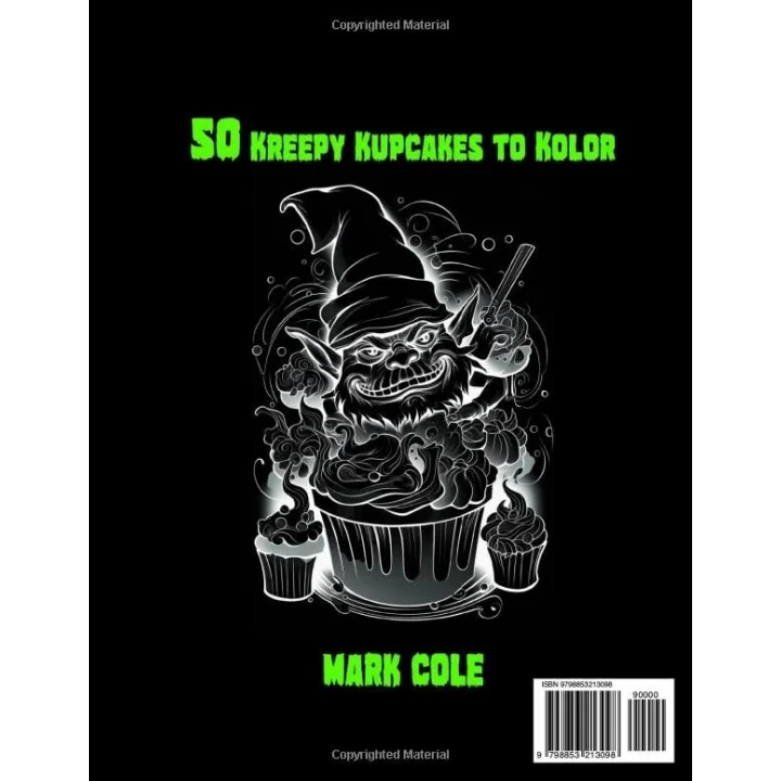 50+ Kreepy Kupcakes To Kolor: 50 Plus Designs
