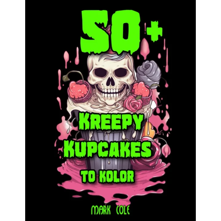 50+ Kreepy Kupcakes To Kolor: 50 Plus Designs