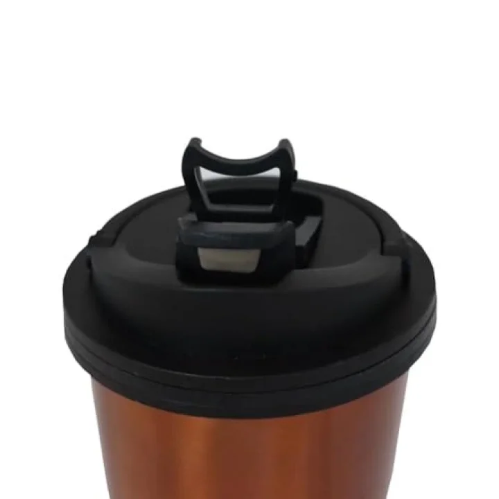 500 ml Paslanmaz Çelik Termos Mug, Çift Katmanlı, Sızdırmaz Kapak, Bakır Rengi SI231902