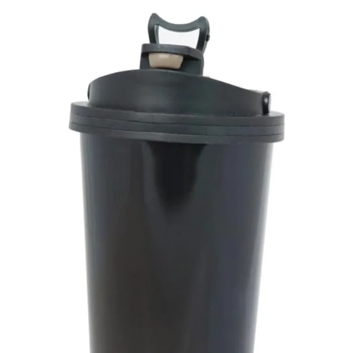 500 ml Paslanmaz Çelik Termos Mug, Çift Katmanlı, Sızdırmaz Kapak, Siyah SI231902