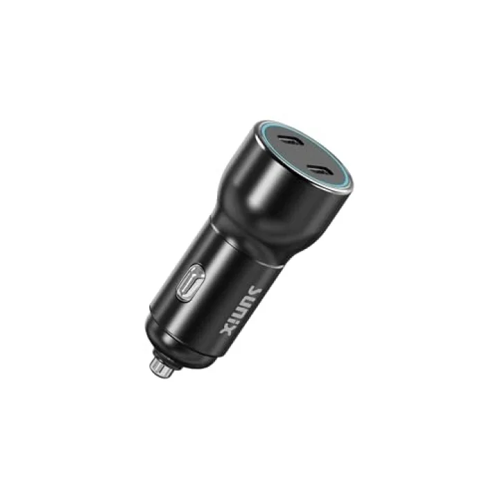 50W PD Çift USB-C Çıkışlı Araç Şarj Cihazı Başlık C-500