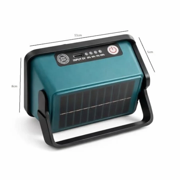 50W Solar Led Projektör 6500K Ultra Güçlü Kamp Lambası Bahçe Aydınlatması