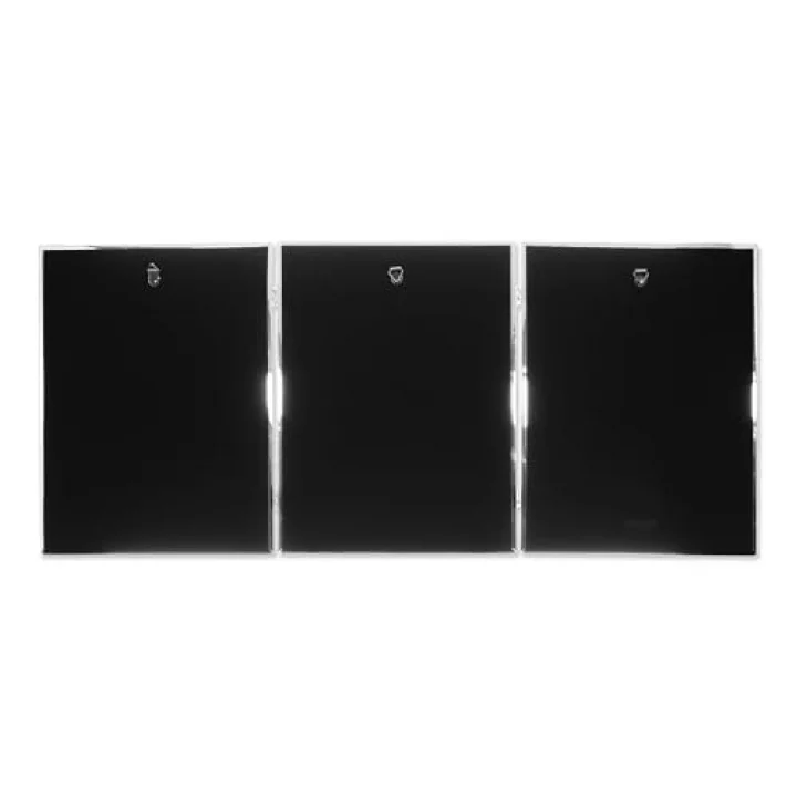 510780T Üçlü Resim Çerçevesi, Gümüş Kaplama, 20,3 x 25,4 cm
