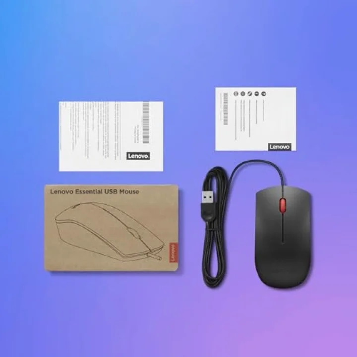 5266214 Essential Fare, 3 Düğmeli, Kablolu USB, Siyah