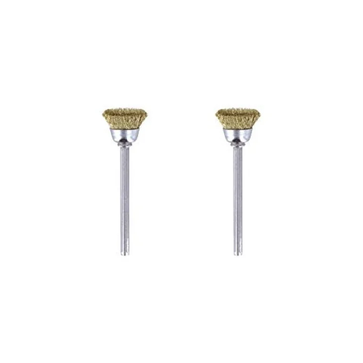 536 Pirinç Fırça, Altın, Bronz ve Bakır Temizleme, 13 mm, 2li