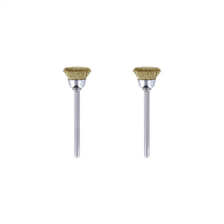 536 Pirinç Fırça, Altın, Bronz ve Bakır Temizleme, 13 mm, 2li