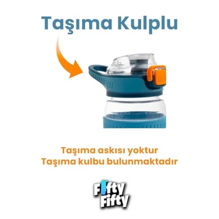550 ML Rahat İçim (Pipetsiz) Taşıma Kulplu Çocuk Su Matarası -VGN3001ML550