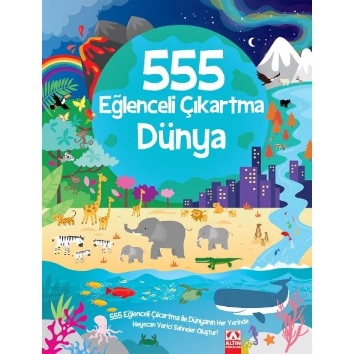 555 Eğlenceli Çıkartma - Dünya