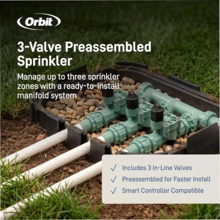 57253 3-Valve Heavy Duty Preassembled Manifold