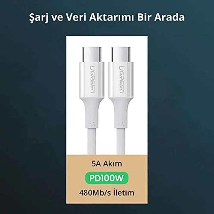 5A Type-C Şarj ve Data Kablosu 1 Metre