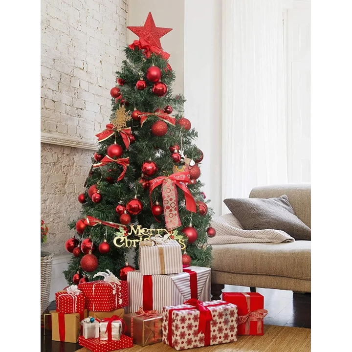 5cm 6 Adet Mini Yılbaşı Ağacı Süsü Noel Baba ağacı süsü (6 adet/paket)